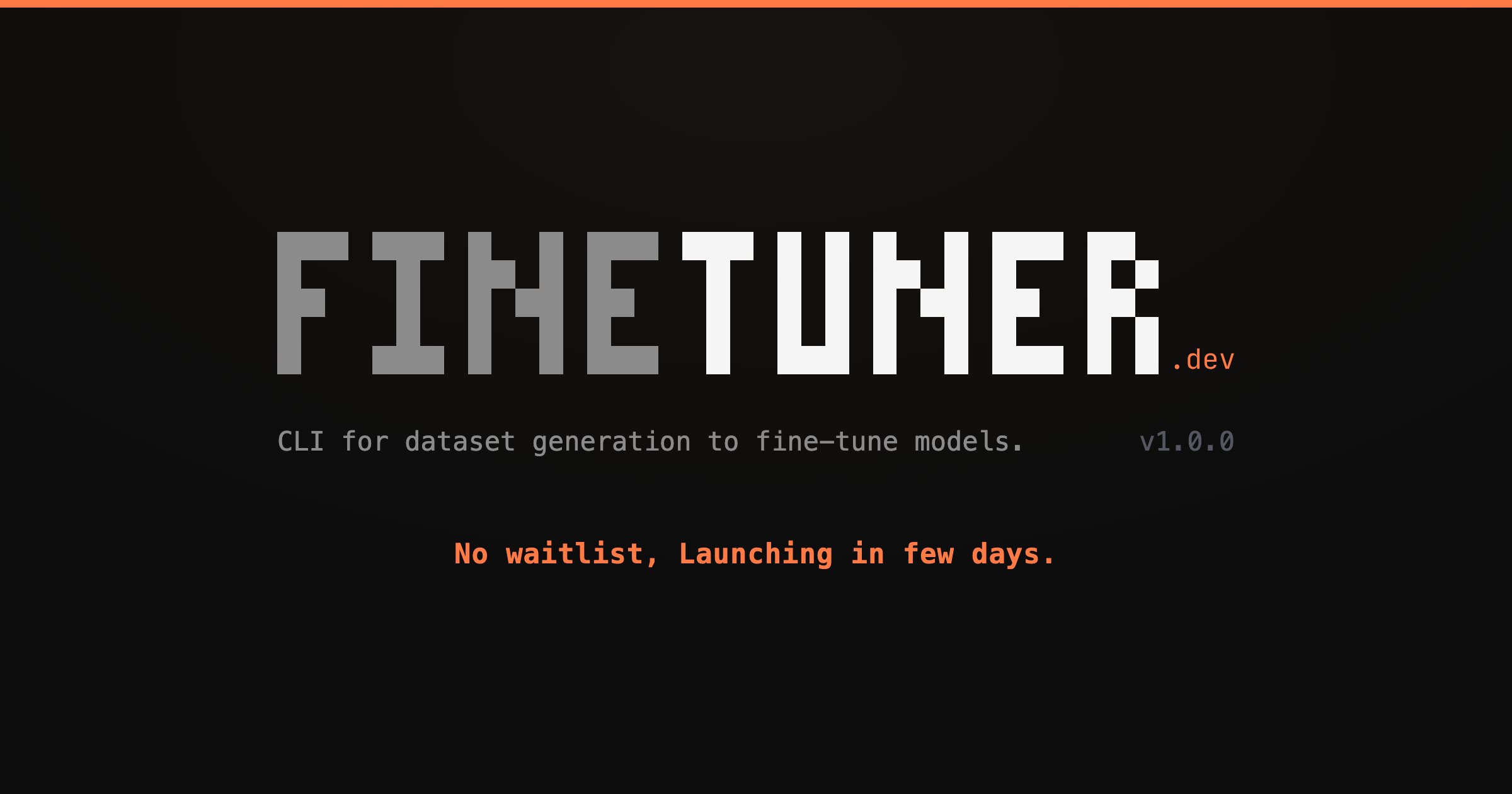 Finetuner finetuner.dev — turn one idea into a fine-tuning dataset